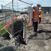 Inspecting a HV cable joining bay